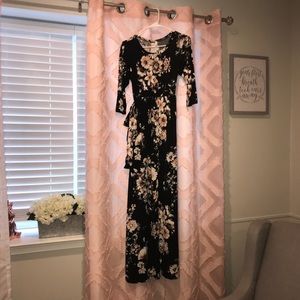 Pinkblush maternity 3/4 sleeve maxi